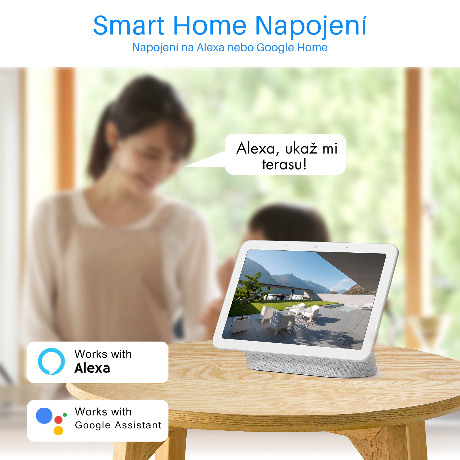 Smart Home Integration Napojení na Alexa nebo Google Home